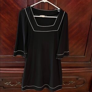 White House Black Market Black and White Dress